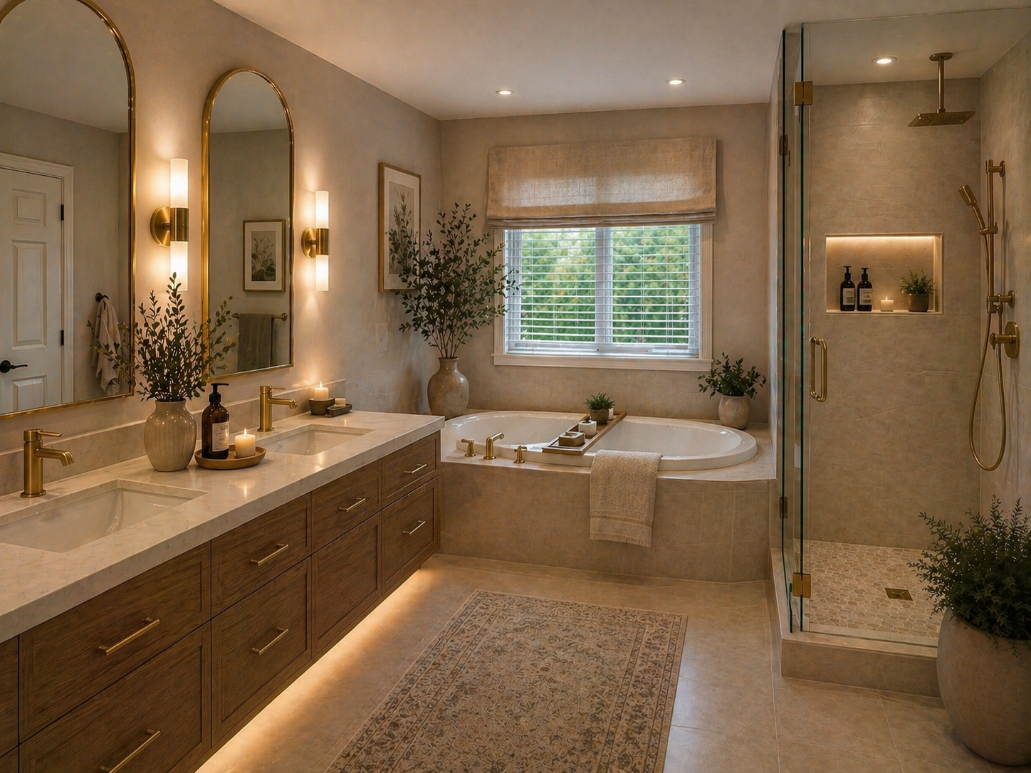 Bathroom after staging