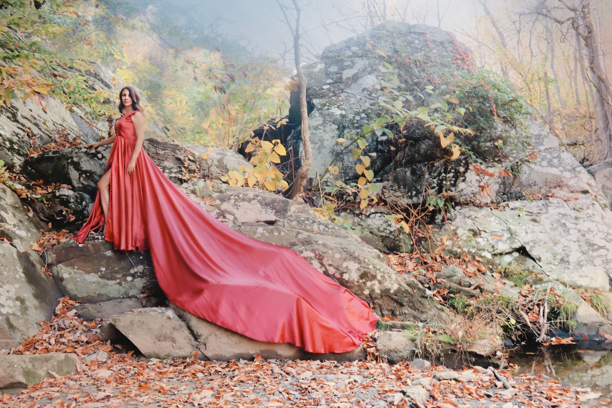 HAYVN Studio flying dress photography